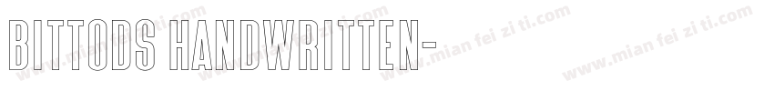 Bittods Handwritten字体转换